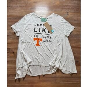 Judith March Tennessee Vols Football Graphic Tee Top White Large